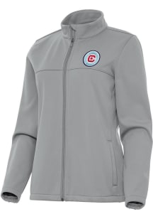 Antigua Chicago Fire Womens Grey Links Light Weight Jacket