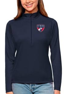 Antigua FC Womens Navy Blue Tribute 1/4 Zip Pullover