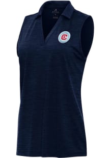 Antigua Chicago Fire Womens Navy Blue Layout Polo Shirt