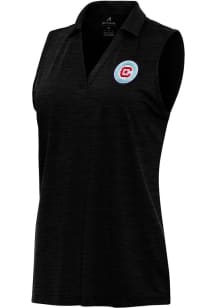 Antigua Chicago Fire Womens Black Layout Polo Shirt