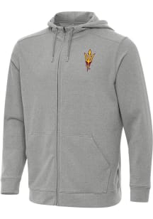 Antigua Arizona State Sun Devils Mens Grey Effortless Light Weight Jacket