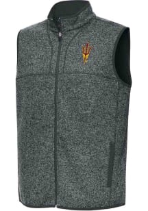 Antigua Arizona State Sun Devils Mens Grey Fortune Sleeveless Jacket