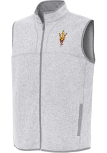 Antigua Arizona State Sun Devils Mens Grey Fortune Sleeveless Jacket