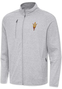 Antigua Arizona State Sun Devils Mens Grey Hold Up Light Weight Jacket