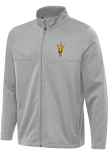 Antigua Arizona State Sun Devils Mens Grey Links 2 Light Weight Jacket