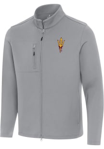 Antigua Arizona State Sun Devils Mens Grey Objection Light Weight Jacket