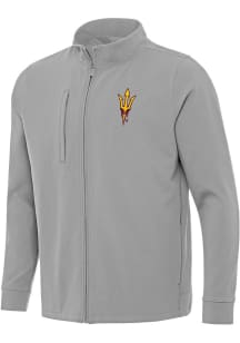 Antigua Arizona State Sun Devils Mens Grey Regard Light Weight Jacket