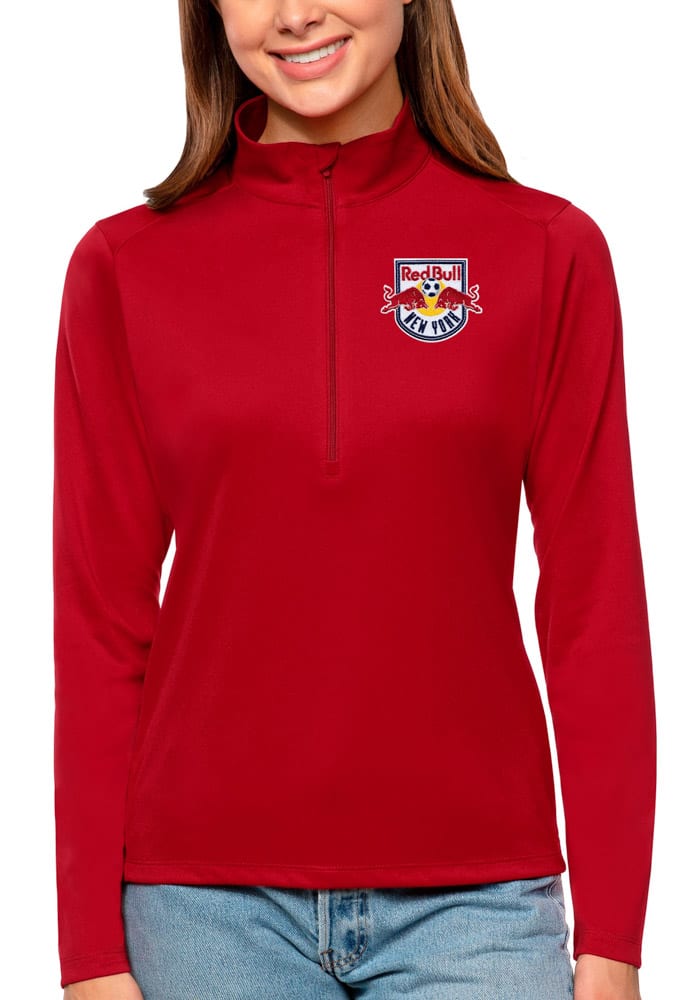 Antigua New York Red Bulls Womens Red Tribute Long Sleeve Pullover