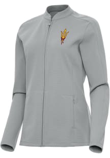 Antigua Arizona State Sun Devils Womens Grey Regard Light Weight Jacket