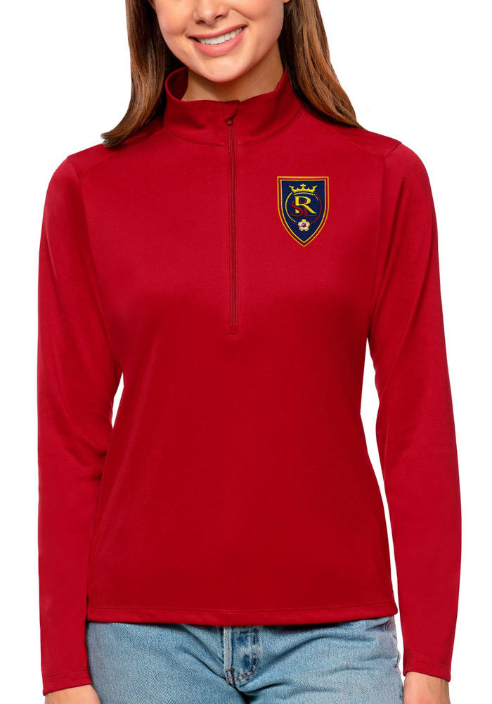 Antigua Real Salt Lake Womens Red Tribute Long Sleeve Pullover