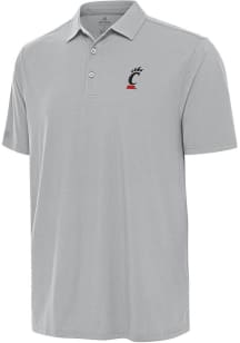 Mens Cincinnati Bearcats Grey Antigua Era Short Sleeve Polo Shirt