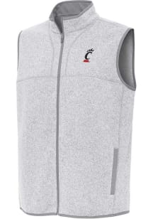 Mens Cincinnati Bearcats Grey Antigua Fortune Vest