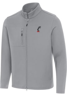 Mens Cincinnati Bearcats Grey Antigua Objection Light Weight Jacket