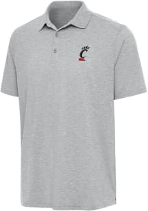 Mens Cincinnati Bearcats Grey Antigua Par 3 Short Sleeve Polo Shirt