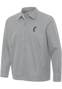 Mens Cincinnati Bearcats Grey Antigua Pivot Light Weight Jacket