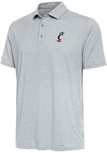 Antigua Cincinnati Bearcats Mens Grey Scheme Short Sleeve Polo