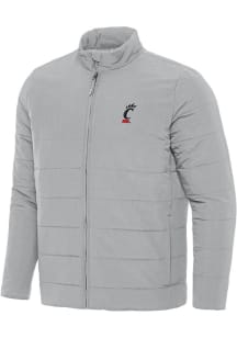 Mens Cincinnati Bearcats Grey Antigua Swelter Filled Jacket