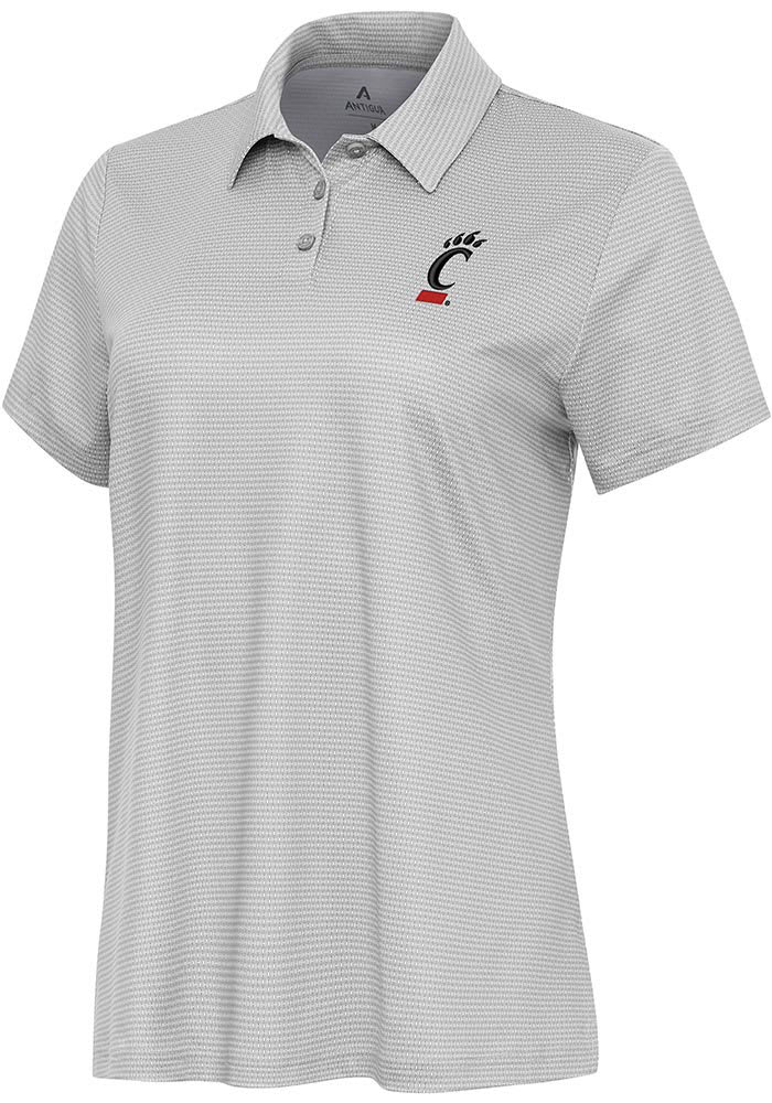 Antigua Cincinnati Bearcats Womens White Rings Short Sleeve Polo Shirt