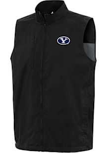 Antigua BYU Cougars Mens Black Brisk Sleeveless Jacket