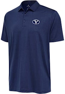 Antigua BYU Cougars Mens Navy Blue Ellipse Short Sleeve Polo
