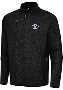 Antigua BYU Cougars Mens Black Hold Up Light Weight Jacket