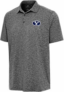 Antigua BYU Cougars Mens Black Par 3 Short Sleeve Polo