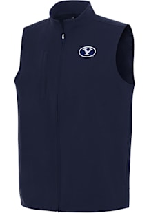 Antigua BYU Cougars Mens Navy Blue Regard Sleeveless Jacket