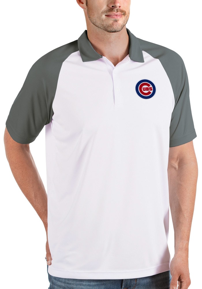 Chicago Cubs Antigua Women's Legacy Pique Polo - Gray