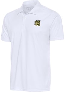 Antigua Kennesaw State Owls Mens White Tribute Short Sleeve Polo