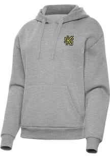 Antigua Kennesaw State Owls Womens Grey Victory Hooded Sweatshirt