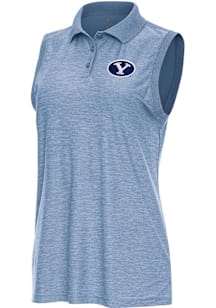Antigua BYU Cougars Womens Blue Recap Polo Shirt
