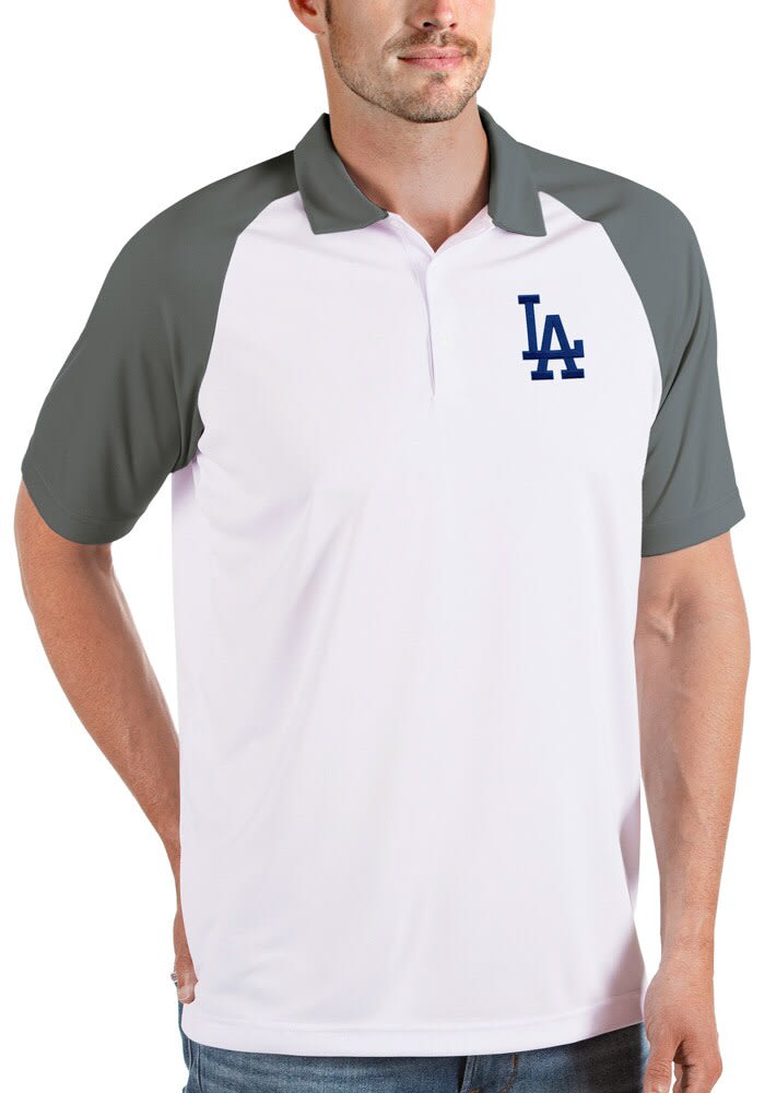 Men's Antigua Los Angeles Dodgers Tribute Polo