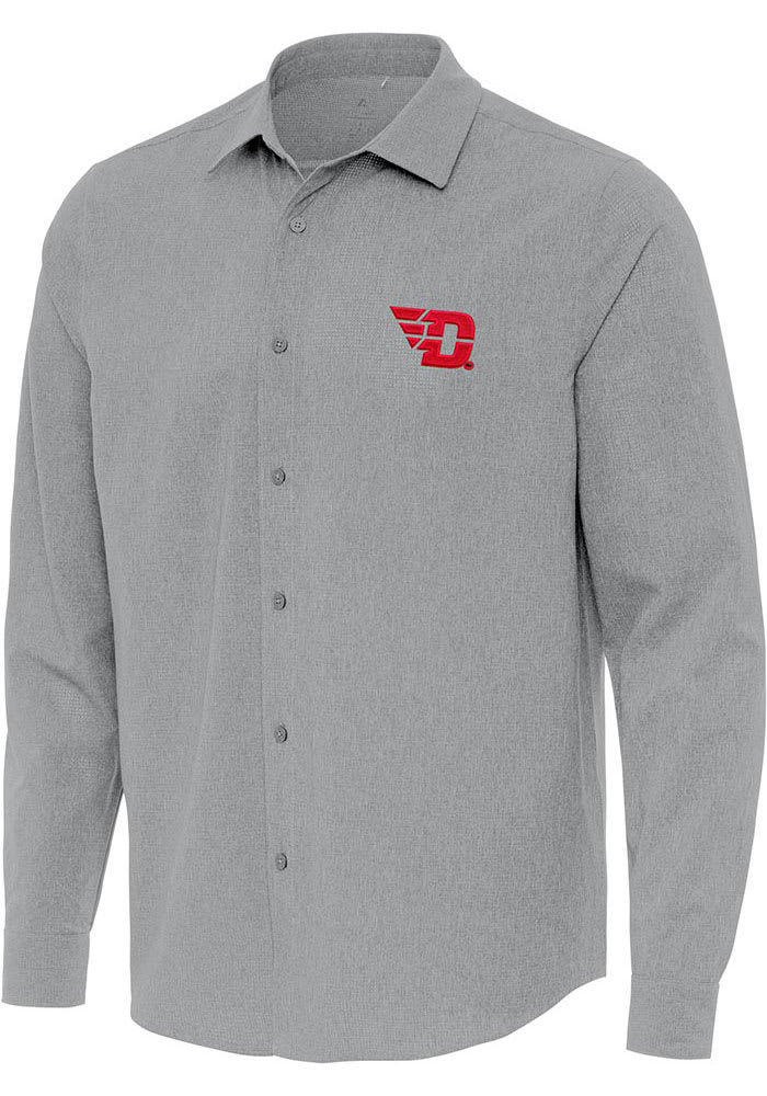 Antigua Dayton Flyers Mens Exposure Long Sleeve Dress Shirt