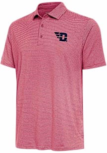 Antigua Dayton Flyers Mens Red Scheme Short Sleeve Polo