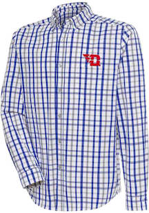 Antigua Dayton Flyers Mens Blue Tending Long Sleeve Dress Shirt