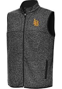 Antigua Cal State Long Beach Mens Black Fortune Sleeveless Jacket