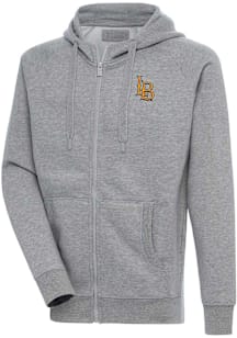 Antigua Cal State Long Beach Mens Grey Victory Long Sleeve Full Zip Jacket