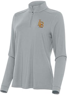 Antigua Cal State Long Beach Womens Grey Intent Qtr Zip