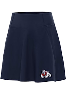 Antigua Fresno State Bulldogs Womens Navy Blue Chip Skort Skirt