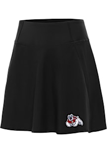 Antigua Fresno State Bulldogs Womens Black Chip Skort Skirt