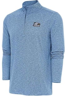Antigua Georgia Southern Eagles Mens Blue Hunk Long Sleeve Qtr Zip Pullover