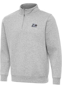 Antigua Georgia Southern Eagles Mens Grey Victory Long Sleeve Qtr Zip Pullover