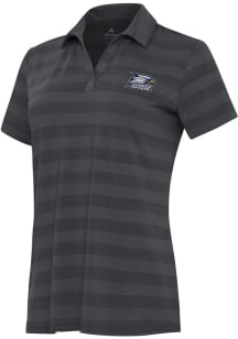 Antigua Georgia Southern Eagles Womens Grey Tunnel Short Sleeve Polo Shirt