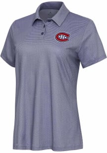 Antigua Montreal Canadiens Womens White Rings Short Sleeve Polo Shirt