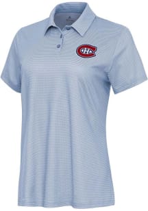 Antigua Montreal Canadiens Womens White Rings Short Sleeve Polo Shirt