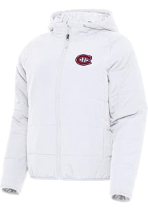 Antigua Montreal Canadiens Womens White Universe Filled Jacket