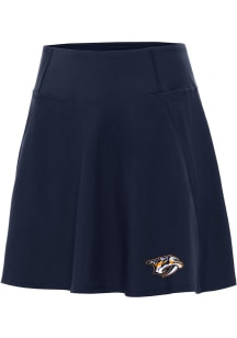 Antigua Nashville Predators Womens Navy Blue Chip Skort Skirt