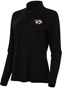 Antigua Nashville Predators Womens Black Intent Qtr Zip