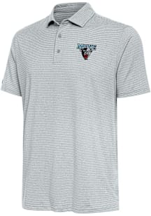 Antigua Maine Black Bears Mens Grey Scheme Short Sleeve Polo