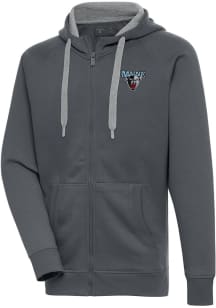 Antigua Maine Black Bears Mens Charcoal Victory Long Sleeve Full Zip Jacket